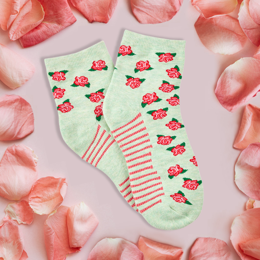 uplifting rose aromatherapy socks